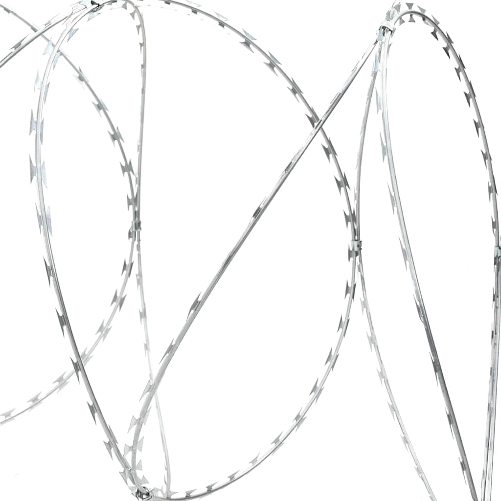 Alambre de Púas Plateado 5000 x 1,9 cm Acero galvanizado