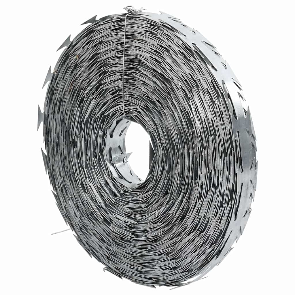 Alambre de Púas Plateado 5000 x 1,9 cm Acero galvanizado