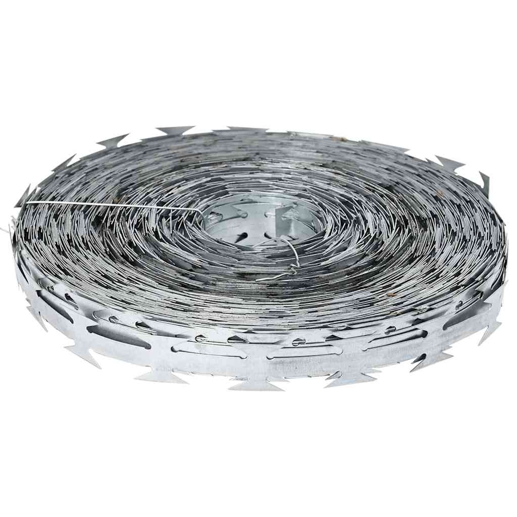 Alambre de Púas Plateado 5000 x 1,9 cm Acero galvanizado
