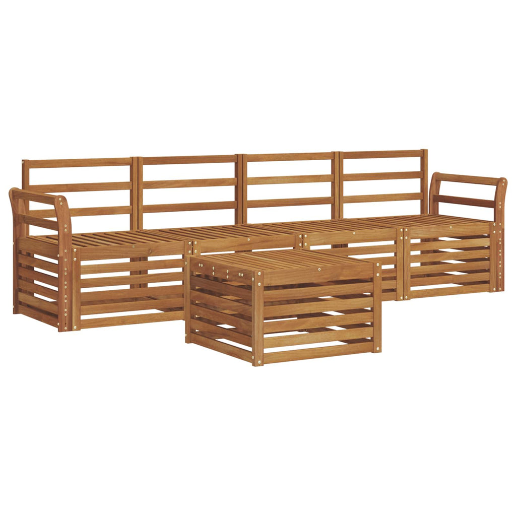 Juegos de sofás Natural Madera de Acacia Sólida