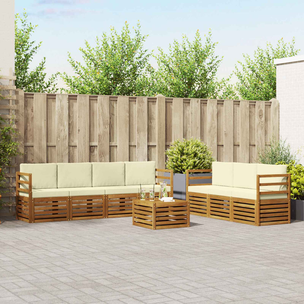 Juegos de sofás 8 pcs Madera de Acacia Sólida