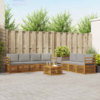 Juegos de sofás 8 pcs Madera de Acacia Sólida