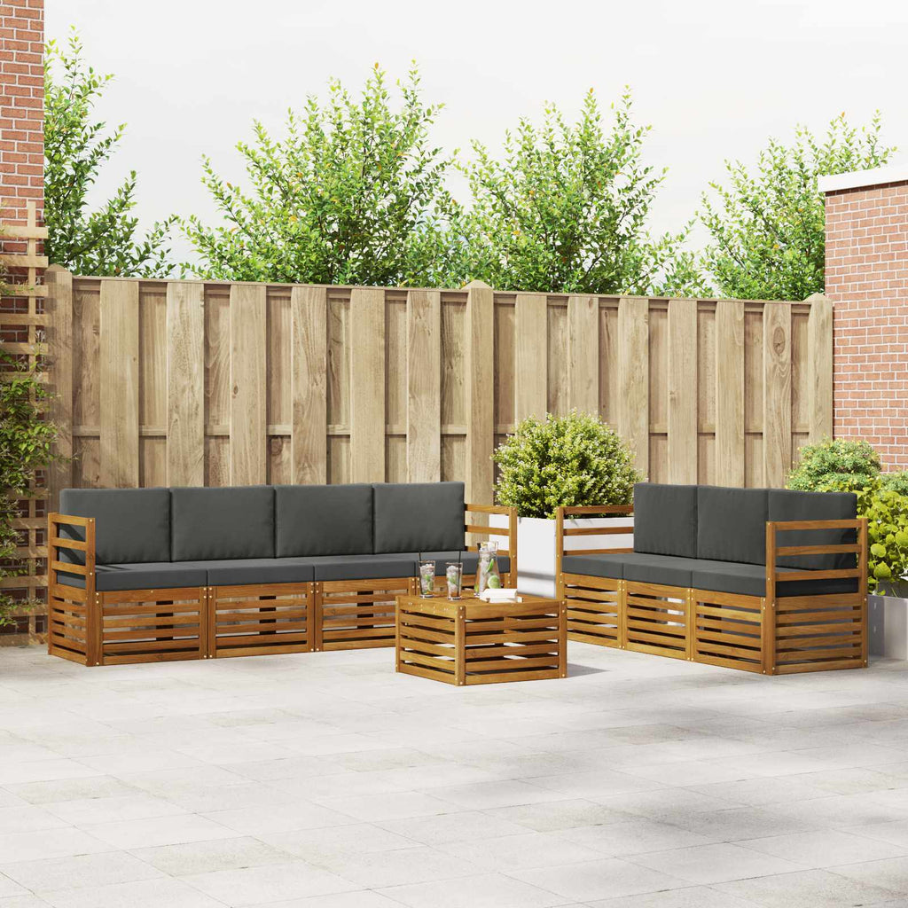 Juegos de sofás 8 pcs Madera de Acacia Sólida