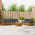 Juegos de sofás 8 pcs Madera de Acacia Sólida