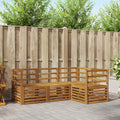 Juegos de sofás 4 pcs Natural Madera de Acacia Sólida