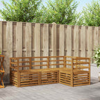 Juegos de sofás 4 pcs Natural Madera de Acacia Sólida