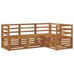 Juegos de sofás 4 pcs Natural Madera de Acacia Sólida