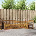 Juegos de sofás 5 pcs Natural Madera de Acacia Sólida