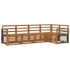 Juegos de sofás 5 pcs Natural Madera de Acacia Sólida