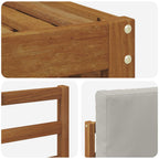 Juegos de sofás con cojín 9 pcs Gris Natural y Claro