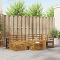 Juegos de sofás Natural Madera de Acacia Sólida