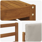 Conjunto de sofás de exterior 8 pcs Gris Natural y Claro