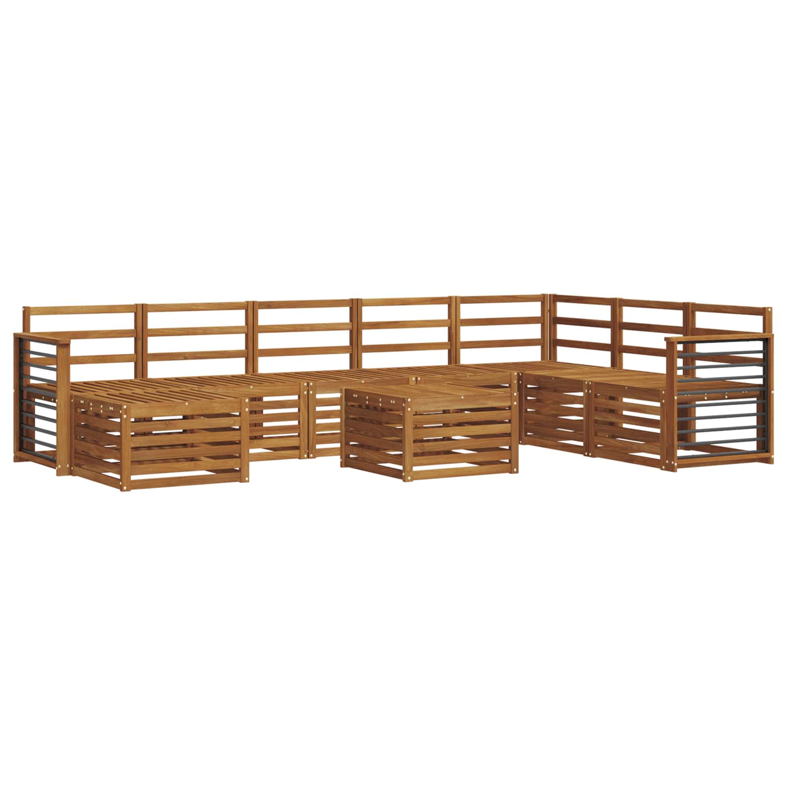 Conjunto de Sofá Seccional 9 pcs Natural