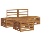 Conjunto de sofás de exterior Natural 59 x 59 x 37 cm