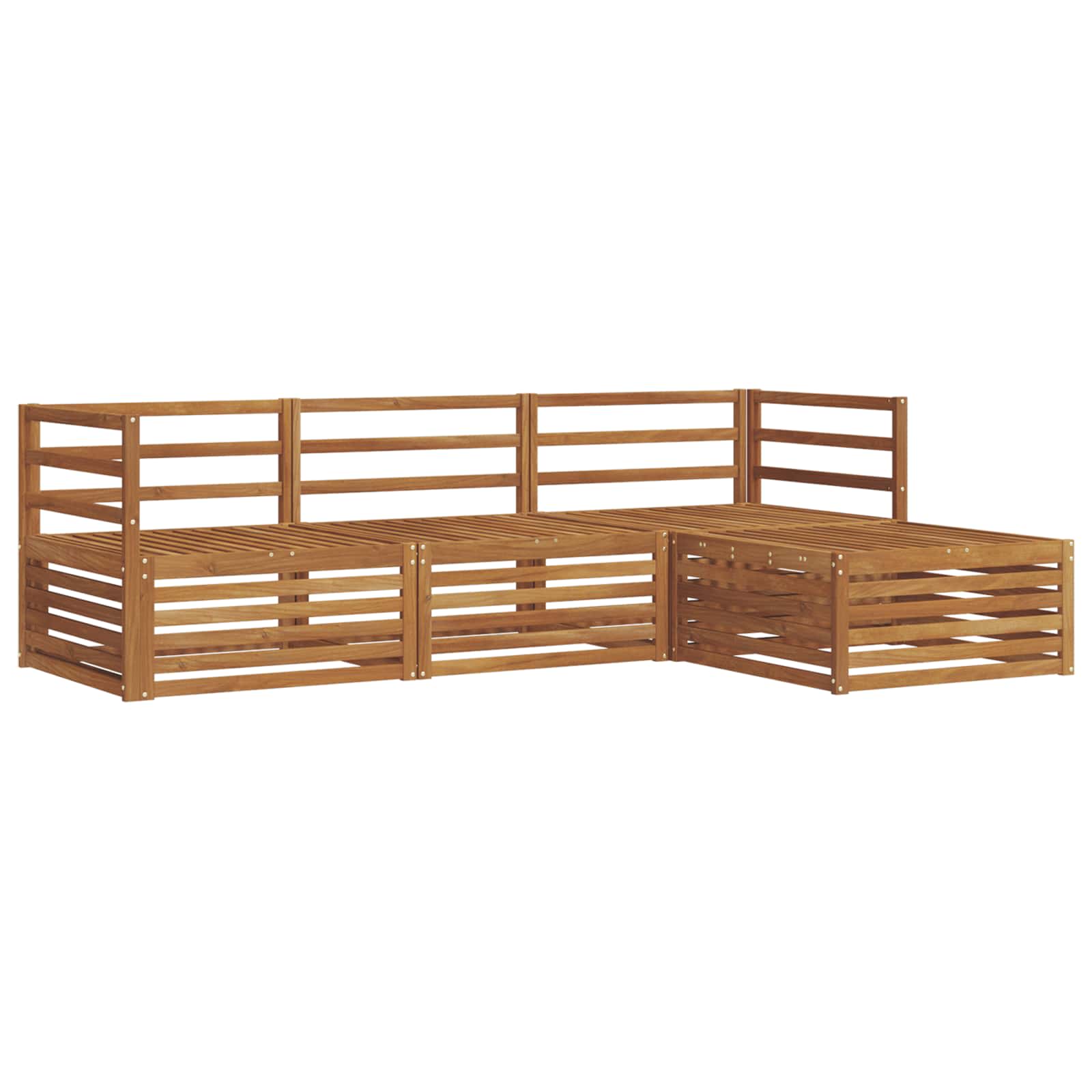Conjunto de sofás de exterior Natural 245,5 x 162,5 x 73 cm