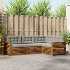 Conjunto de sofás de exterior 4 pcs