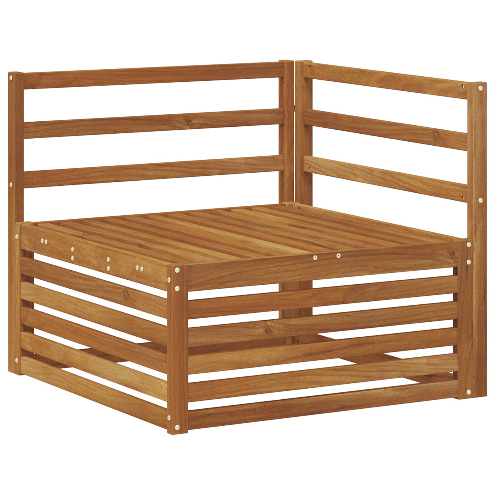 Conjunto de sofás de exterior 7 pcs Natural