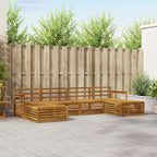 Conjunto de sofás de exterior 6 pcs Blanco 325 x 162,5 x 73 cm