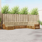 Conjunto de sofás de exterior 7 pcs Blanco