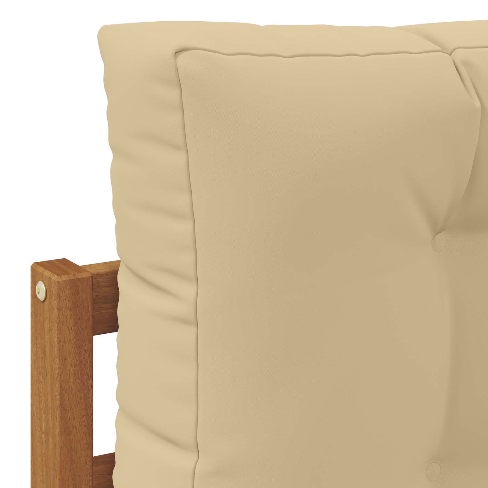 Conjunto de sofás de exterior con cojín 3 Pieza Natural y Beige