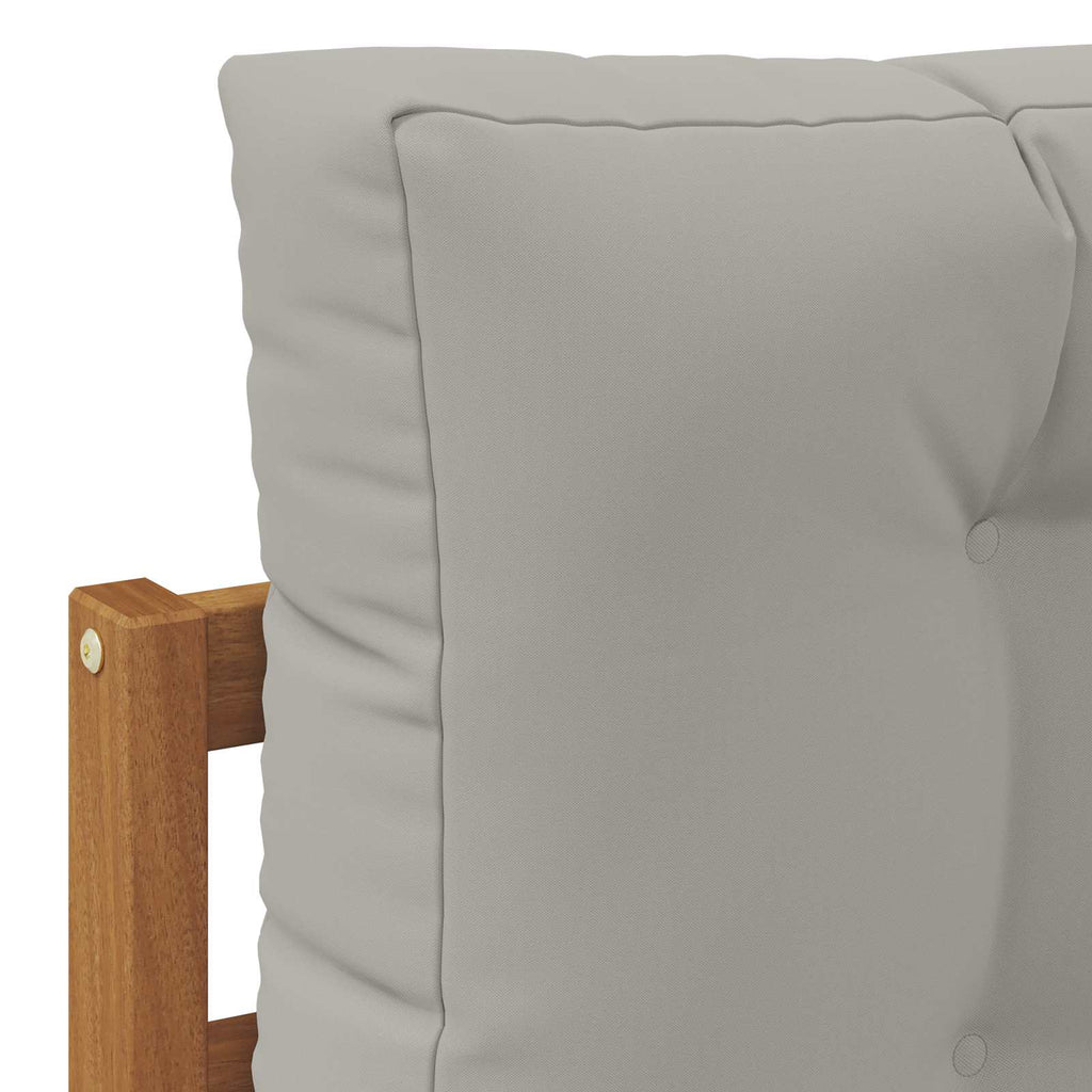 Conjunto de sofás de exterior 5 Pieza Gris Natural y Claro