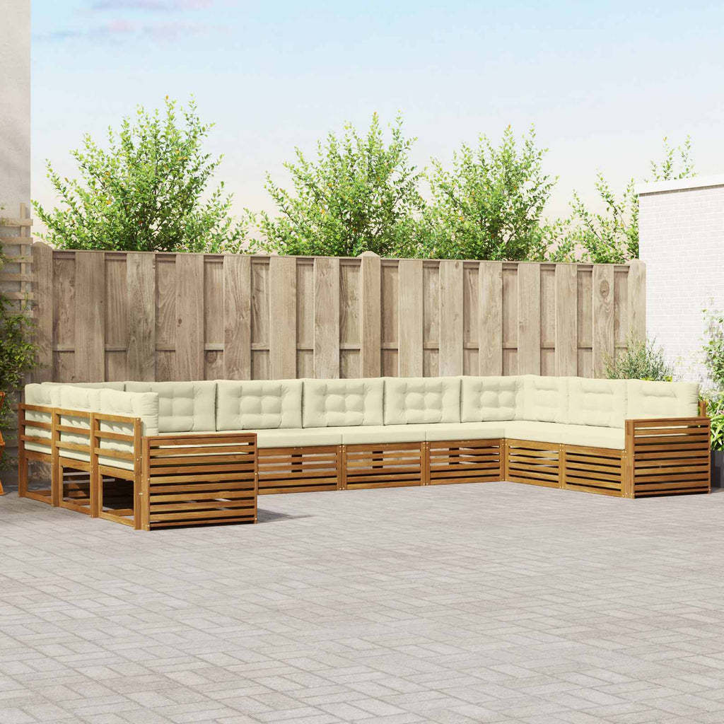 Conjunto de sofás de exterior 4 pcs