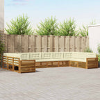 Conjunto de sofás de exterior 4 pcs