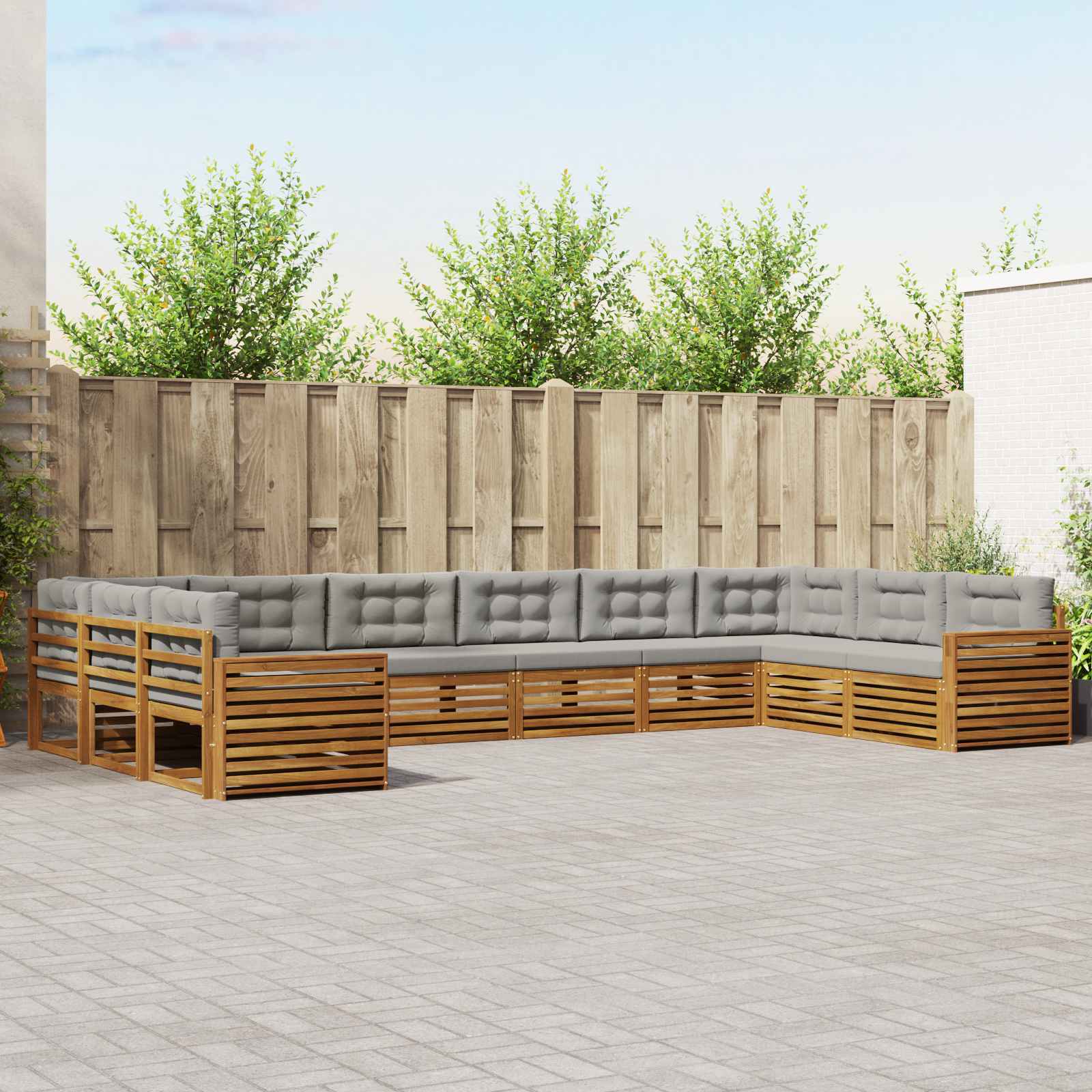 Conjunto de sofás de exterior 4 pcs