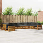 Conjunto de sofás de exterior 4 pcs