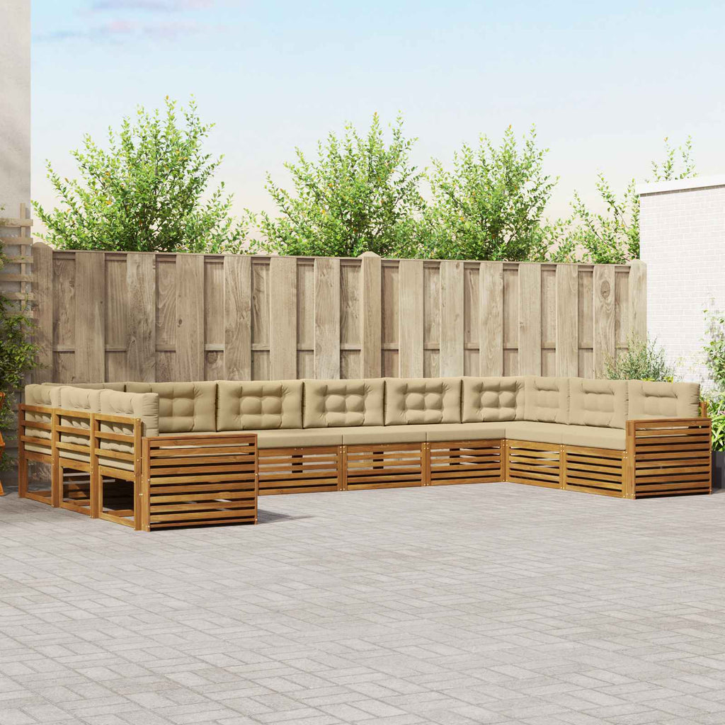 Conjunto de sofás de exterior 4 pcs