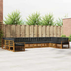 Conjunto de sofás de exterior 4 pcs