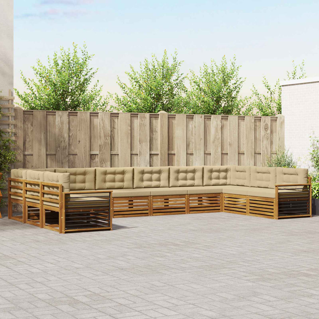 Conjunto de sofás de exterior 4 pcs