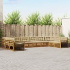 Conjunto de sofás de exterior 4 pcs