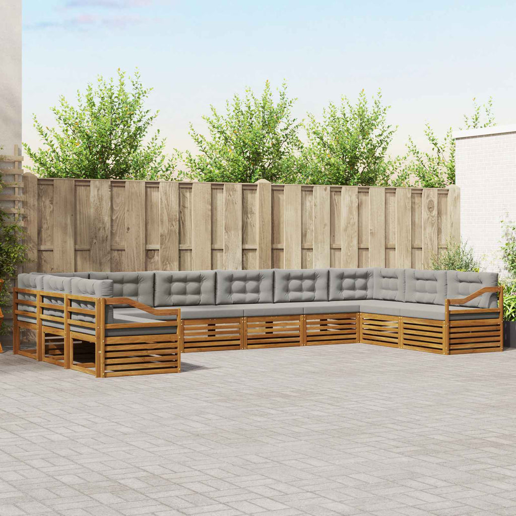 Conjunto de sofás de exterior 4 pcs
