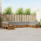 Conjunto de sofás de exterior 4 pcs