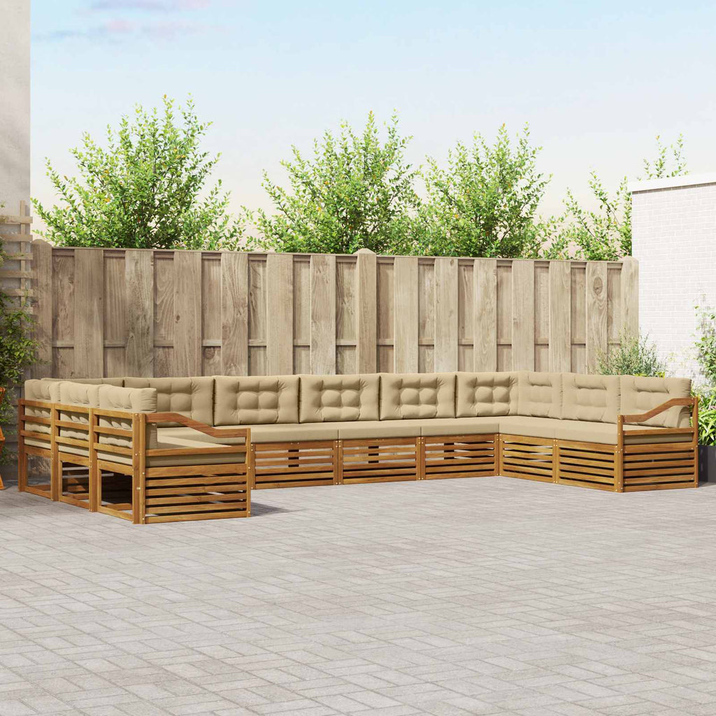 Conjunto de sofás de exterior 4 pcs