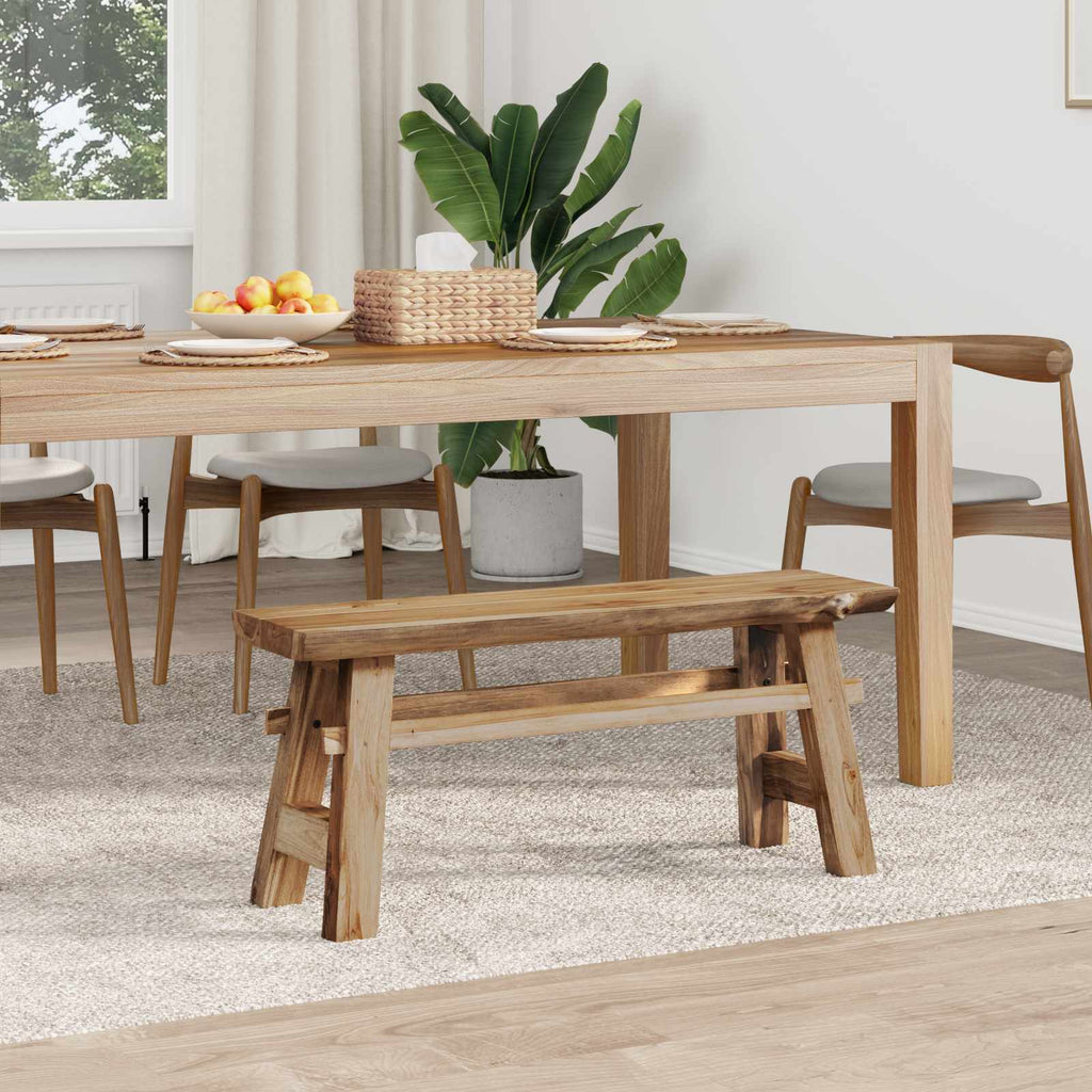 Banco Natural 100 x 29 x 43,5 cm Madera de teca maciza