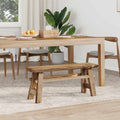 Banco Natural 100 x 29 x 43,5 cm Madera de teca maciza