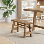 Banco Natural 100 x 29 x 43,5 cm Madera de teca maciza