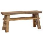 Banco Natural 100 x 29 x 43,5 cm Madera de teca maciza