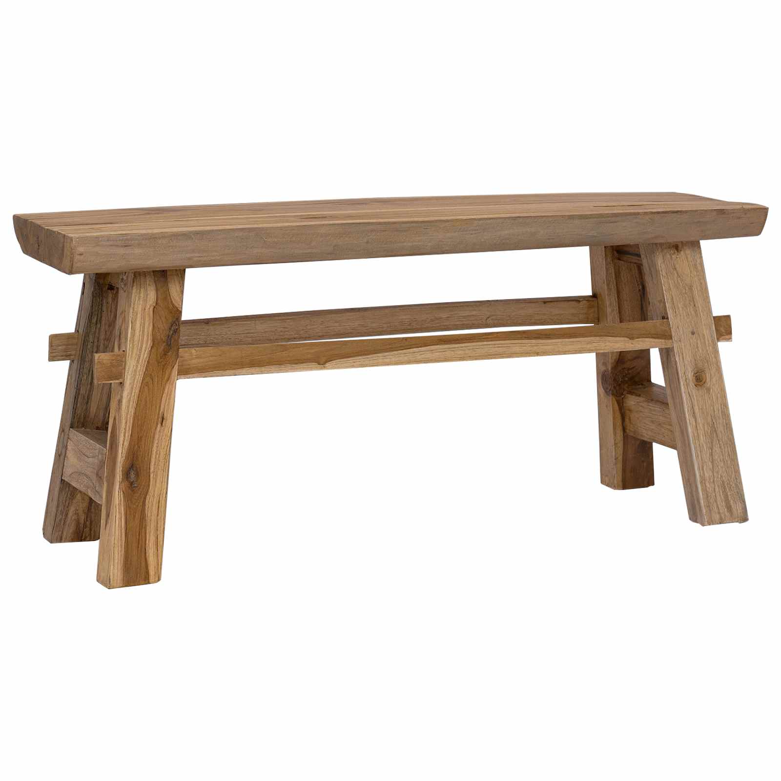 Banco Natural 100 x 29 x 43,5 cm Madera de teca maciza