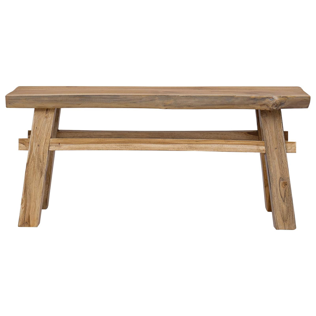 Banco Natural 100 x 29 x 43,5 cm Madera de teca maciza