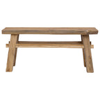 Banco Natural 100 x 29 x 43,5 cm Madera de teca maciza