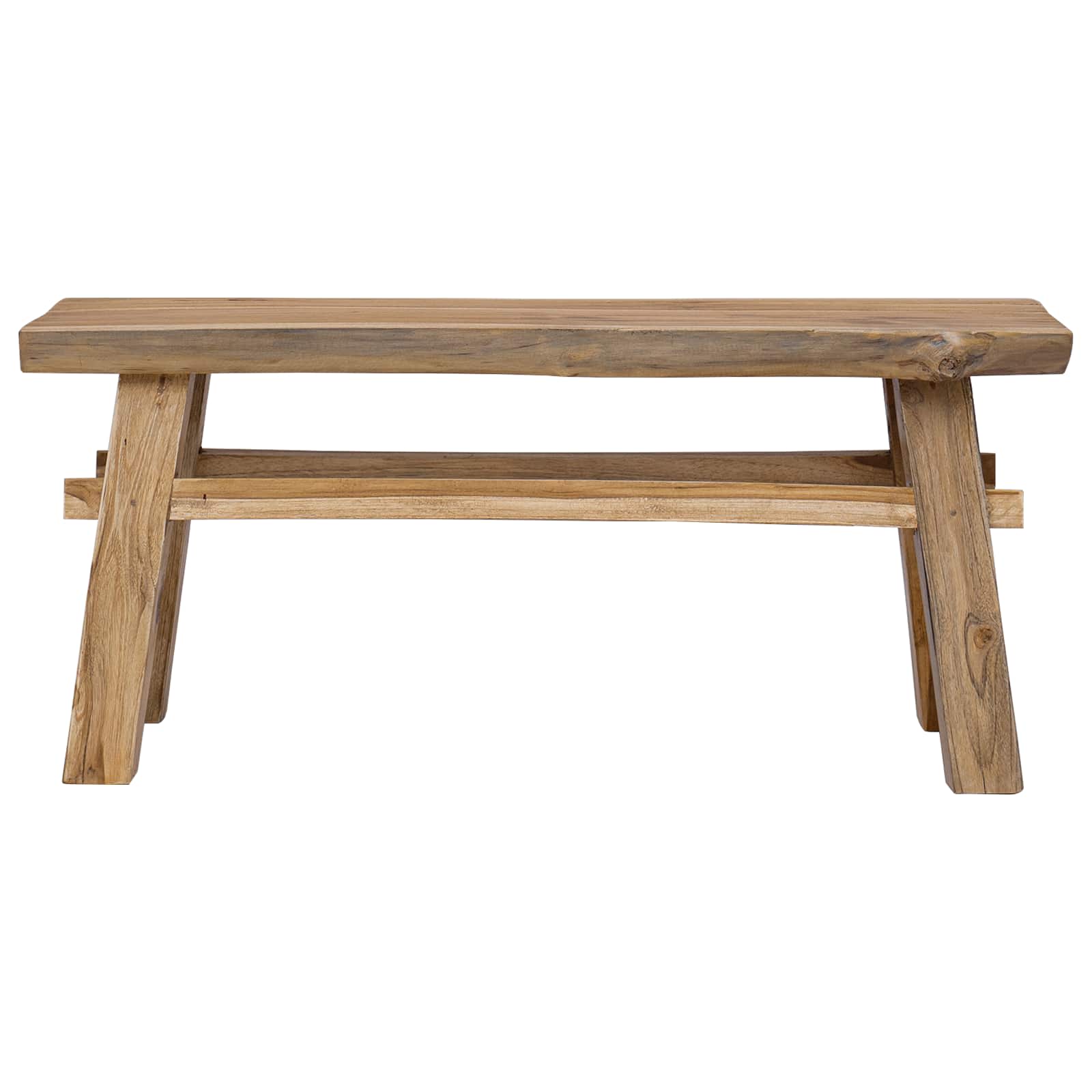 Banco Natural 100 x 29 x 43,5 cm Madera de teca maciza