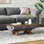 Mesa de Café Natural 80 x 50 x 40 cm Madera de mango maciza
