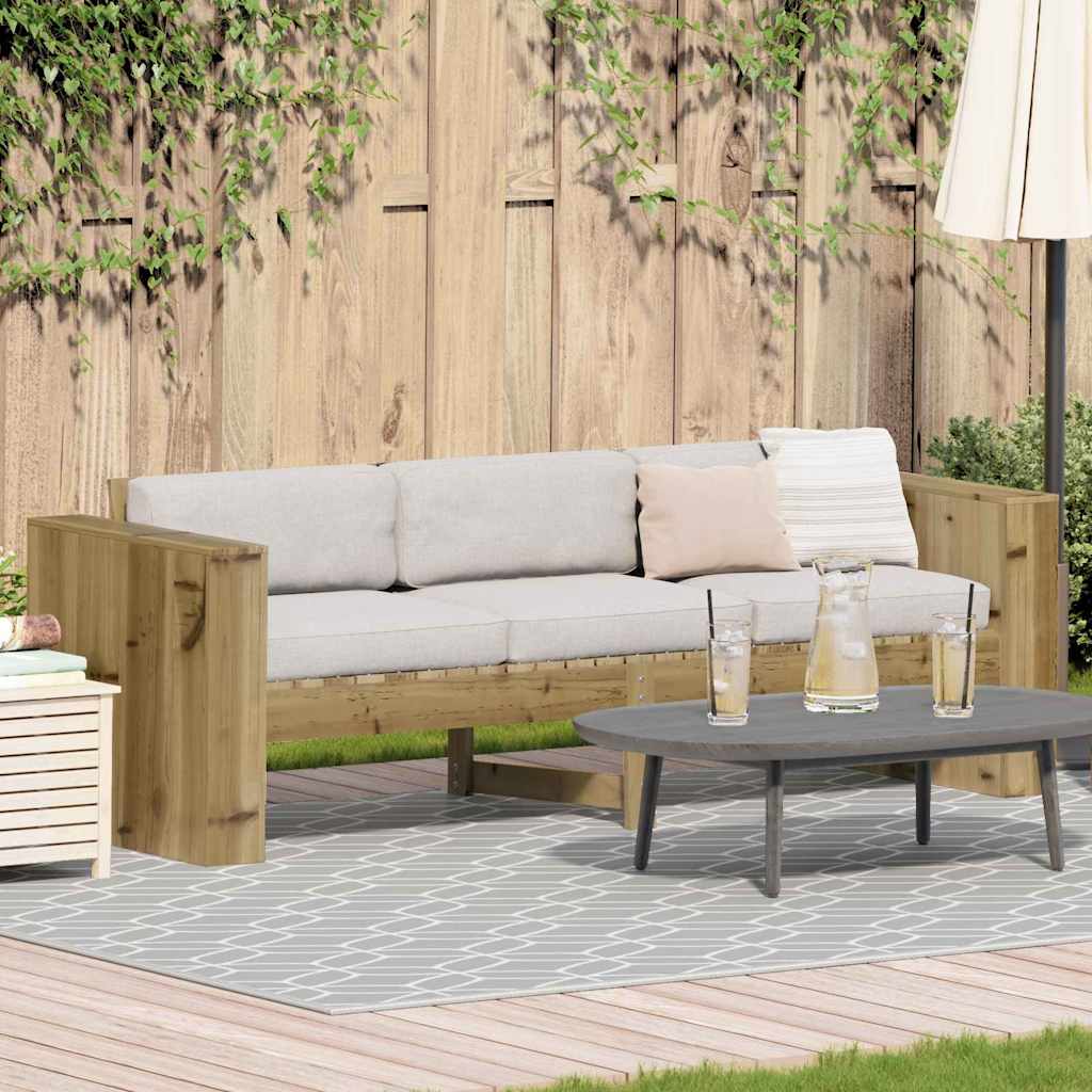 Sofá de jardín 134 x 60 x 62 cm Madera de pino macizo