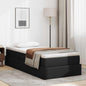 Cama com arrumação e colchão 100 x 200 cm Couro sintético