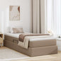 Cama com arrumação e colchão 100 x 200 cm Couro sintético