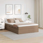 Cama com arrumação e colchão 100 x 200 cm Couro sintético