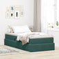 Cama com arrumação e colchão Azul 120 x 190 cm Veludo